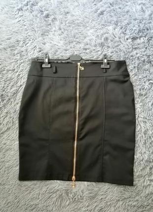 Стильная стрейчевая юбка с замочком на попе2 фото