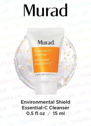 Увлажняющий гель для умывания и осветления murad environmental shield essential-c cleanser 15 мл