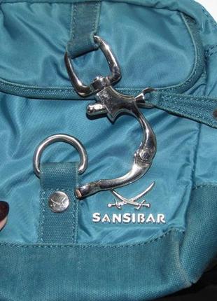 Очень красивая бирюзовая тканевая сумочка - sansibar - германия - оригинал!!!5 фото