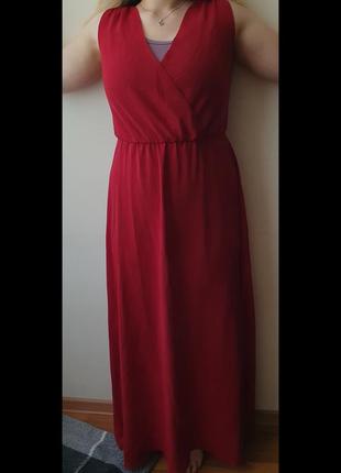 Шифоновое платье в пол, размер м4 фото