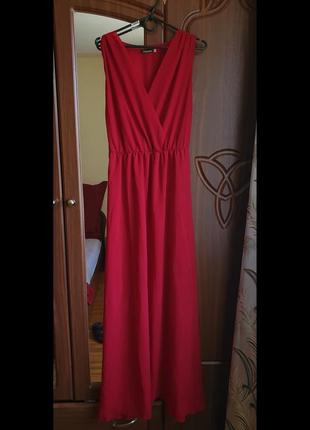 Шифоновое платье в пол, размер м2 фото