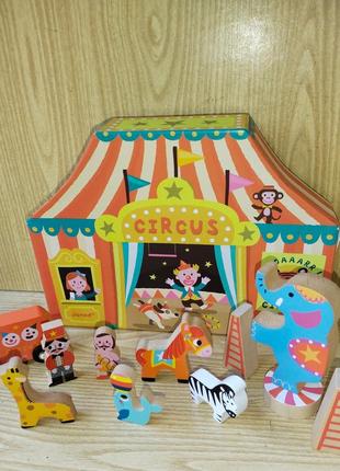 Набор деревянных игрушек цирк1 фото