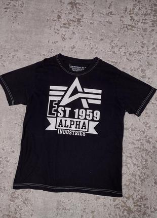 Винтажная футболка от alpha industries