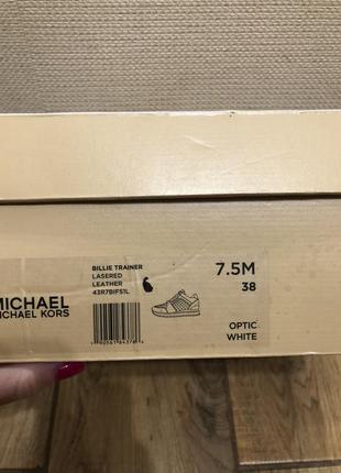 Кроссовки michael kors billie 7,5 m3 фото