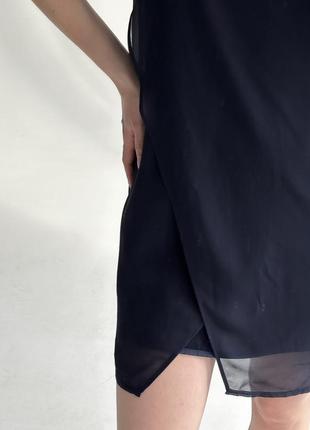 Легка шифонова сукня на бретельках3 фото