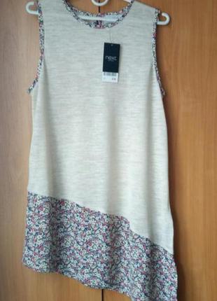 Льняная футболка, удлиненная блуза