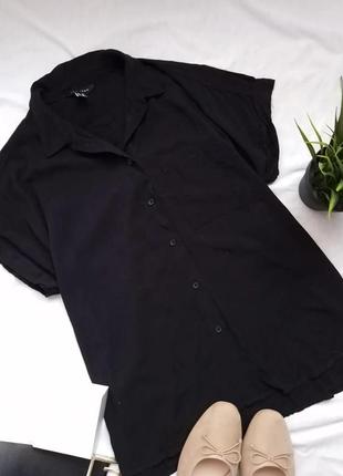 Базовая черная рубашка new look1 фото