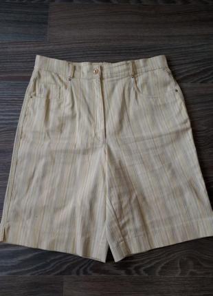 Коттоновые винтажные длинные широкие шорты, zerres stretch2 фото