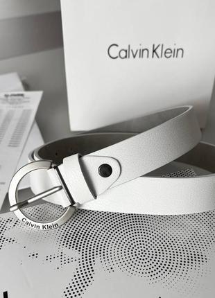 Calvin klein belt white discount