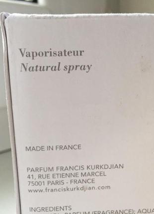 Тестер унисекс maison francis kurkdjian baccarat rouge 540 парфюмированная вода 70 ml.2 фото