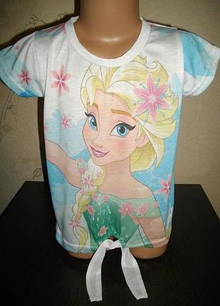 Футболка * disney* frozen, полиестер, 7 лет (122 см)