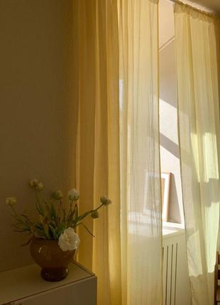 Тюль однотонна, шифон