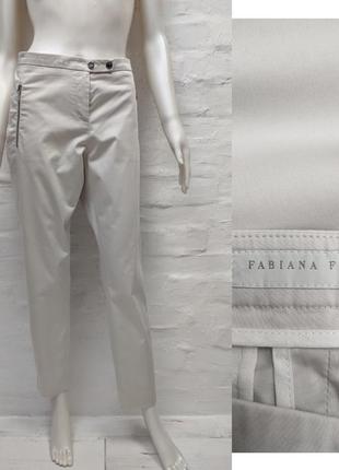 Fabiana filippi italy элегантные оригинальные итальянские брюки из гладкого хлопка