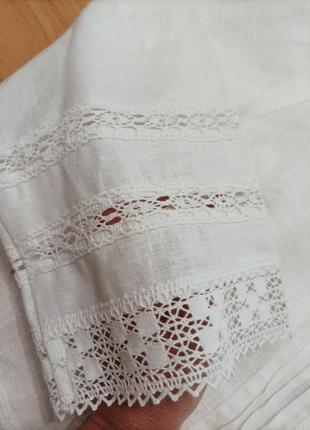 Роскошная белоснежная льняная блуза жакет галерея льна нова3 фото
