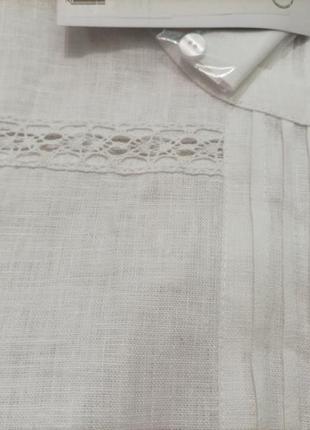 Роскошная белоснежная льняная блуза жакет галерея льна нова4 фото