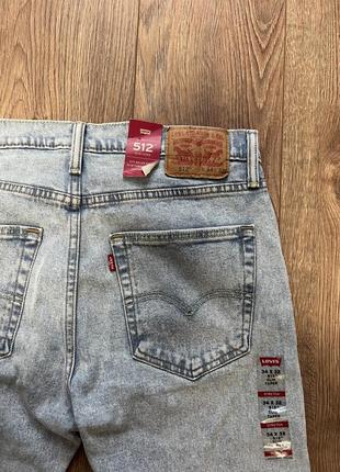 Джинсы levis 512 slim tapper 34x32  мужские4 фото