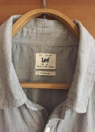 Мужская рубашка с коротким рукавом "lee ".2 фото