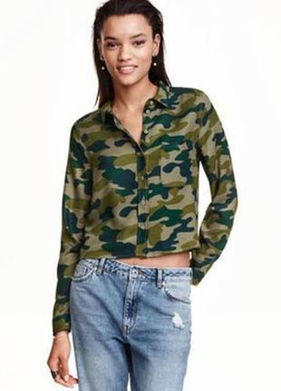 Рубашка в стиле милитари studio h&m2 фото