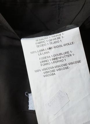 Брендовий піджак блейзер в клітинку вовна від armani collezioni6 фото