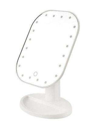 Дзеркало cosmetic mirror з підсвіткою — hho71, білий