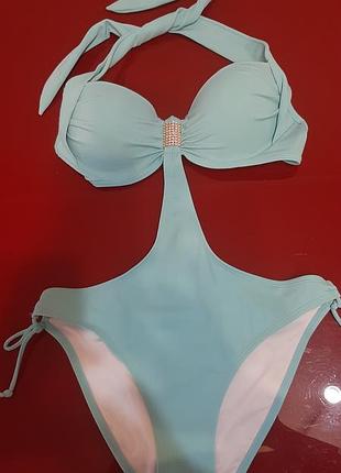 Купальник сдельный бирюзового цвета valege, франция