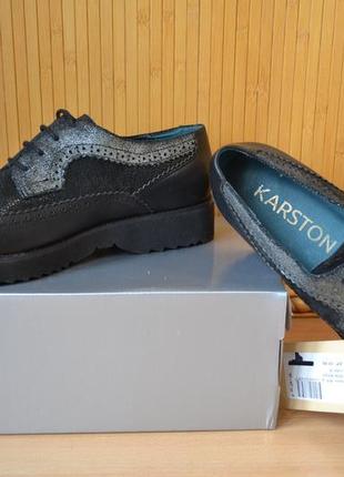 Германия karston оригинал! туфли мокасины повышенного комфорта натур.кожа1000пар тут!5 фото