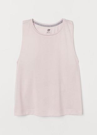 Спортивна майка h&m 0807379 xs ніжно рожева