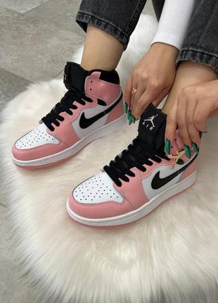 Nike air jordan high white pink