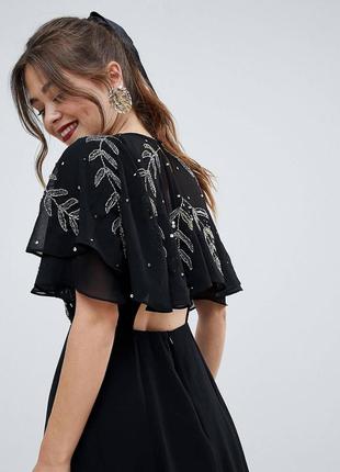 Платье миди asos с вышивкой 💜распродажа 💜3 фото