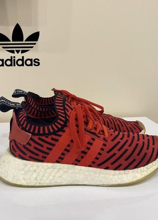 Кросівки adidas nmd r2 primeknit core red (bb2910) 42,5/27/9 оригінал