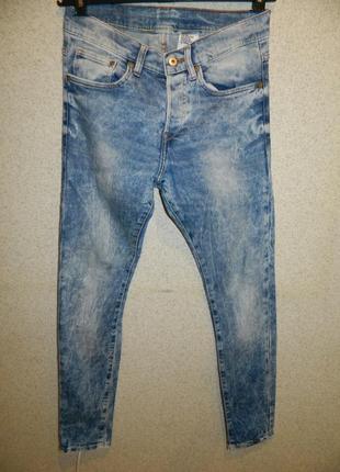Р. 44-46/s-m джинси чоловічі h&amp;m denim skinny щільні світлі стрейчеві (можна на хлопчика підлітка)2 фото