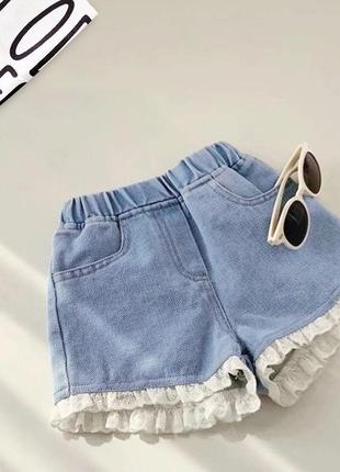 Джинсовые шорты для девочек
