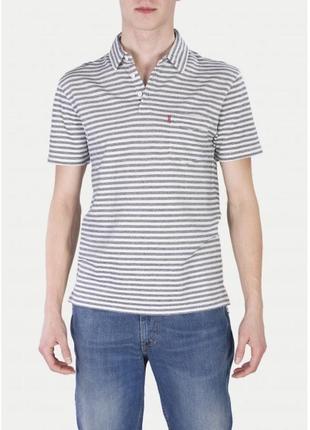 Поло\футболка levi’s striped pocket polo