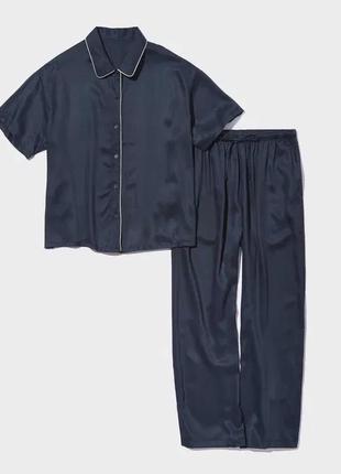 Сатиновая пижама uniqlo