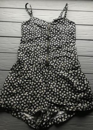 Коттоновый комбінезон в квіточку
