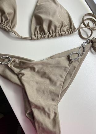 Новий золотий купальник зі стразами розмір м