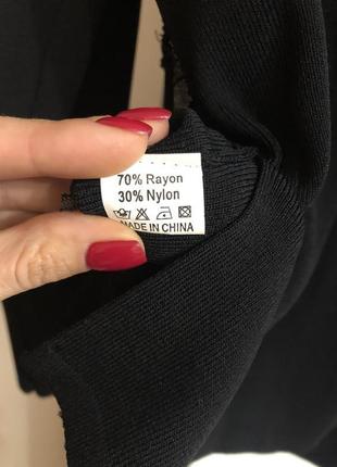 Черный джемпер свитер с вышивкой бисером большого размера батал5 фото