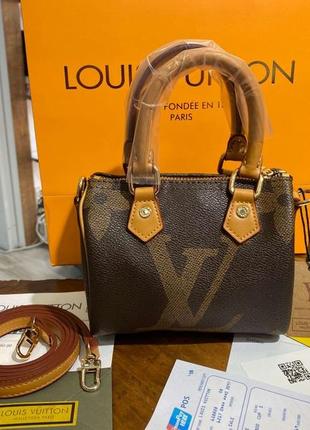 Сумка louis vuitton nano speedy monogram reverse