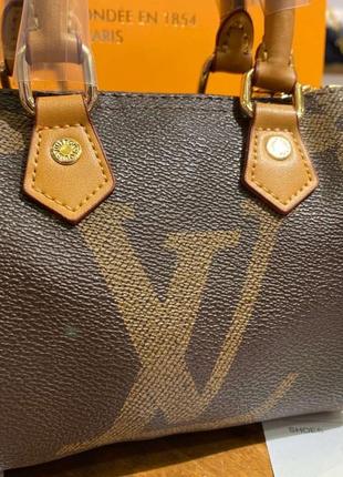 Сумка louis vuitton nano speedy monogram reverse2 фото