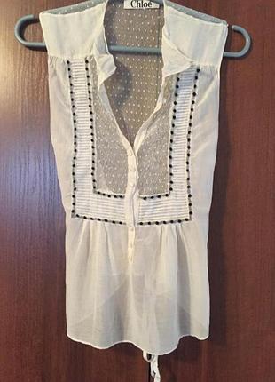 Топ- блуза chloe вінтаж оригінал
