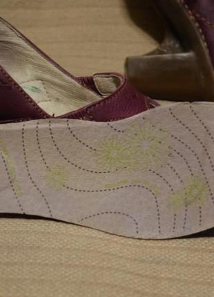 Эффектные изящные кожаные туфли цвета баклажана el naturalista испания. 39 р.5 фото