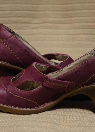 Эффектные изящные кожаные туфли цвета баклажана el naturalista испания. 39 р.6 фото