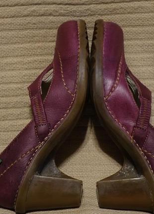 Эффектные изящные кожаные туфли цвета баклажана el naturalista испания. 39 р.7 фото