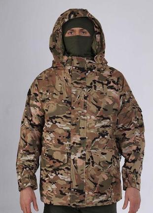 Військова тактична зимова куртка softshell мультикам xxl