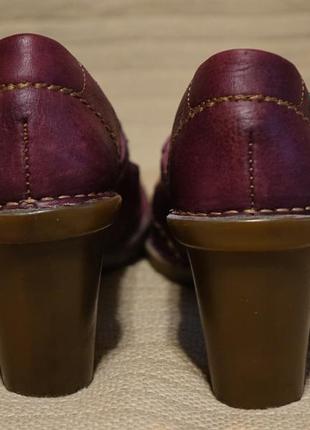 Эффектные изящные кожаные туфли цвета баклажана el naturalista испания. 39 р.9 фото