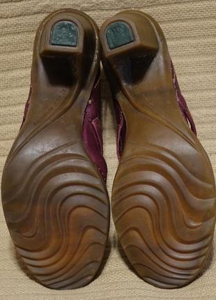 Эффектные изящные кожаные туфли цвета баклажана el naturalista испания. 39 р.10 фото