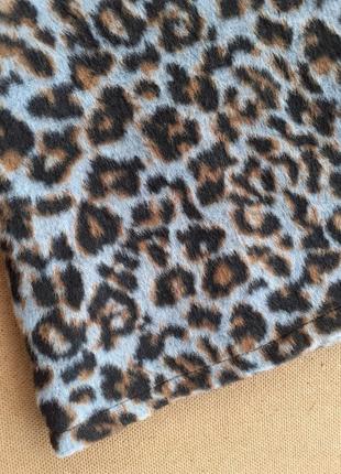 Стильный теплый сарафан в леопардовый принт на 3 года анималистичный принт7 фото