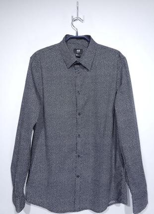 Рубашка h&m slim fit размер м1 фото