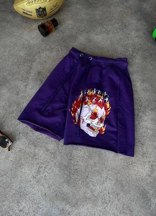 Мужские шорты / качественные шорты в фиолетовом цвете на лето3 фото