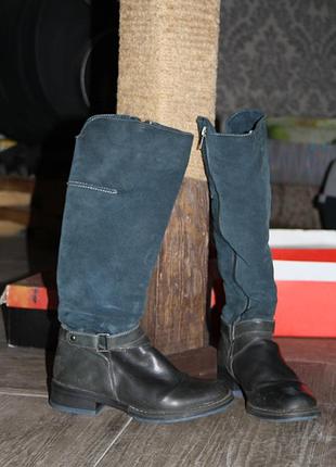 Чоботи зимові натуральні на низькому ходу